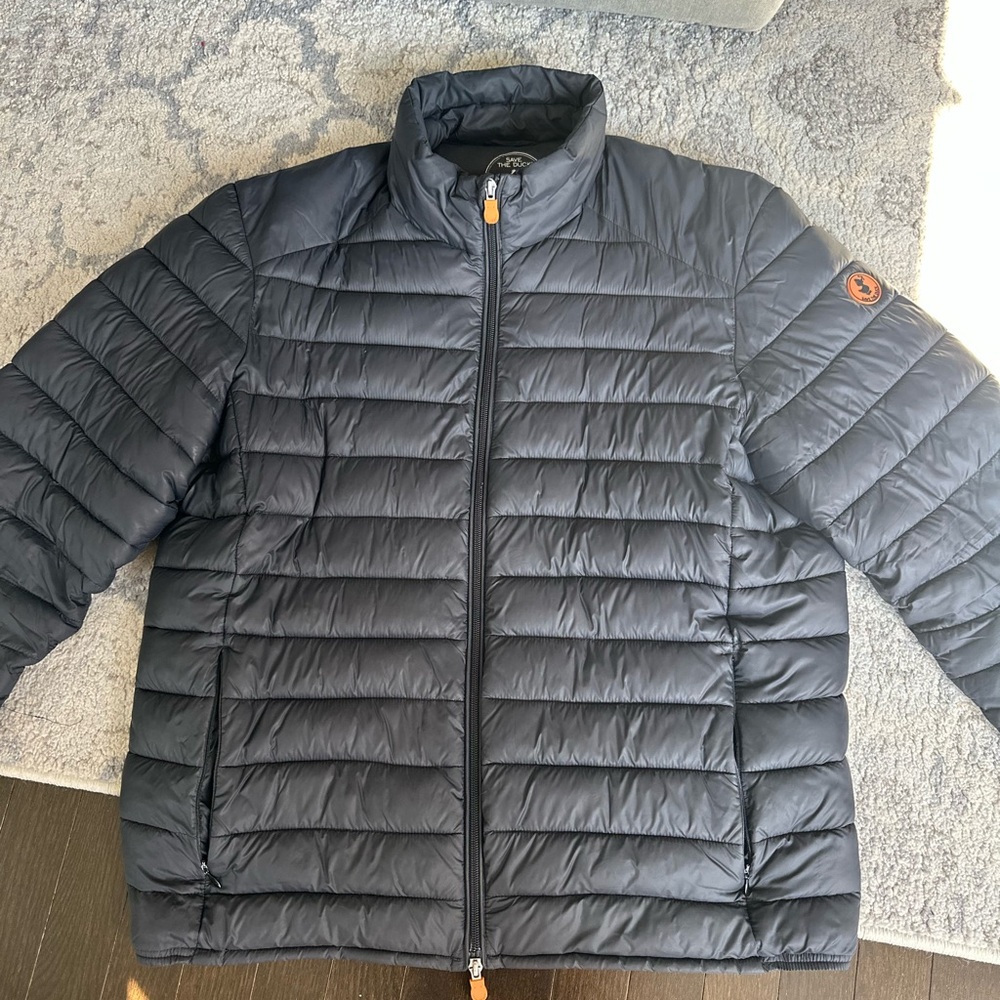 SAVE THE DUCK Dark Gray Puffer Jacket